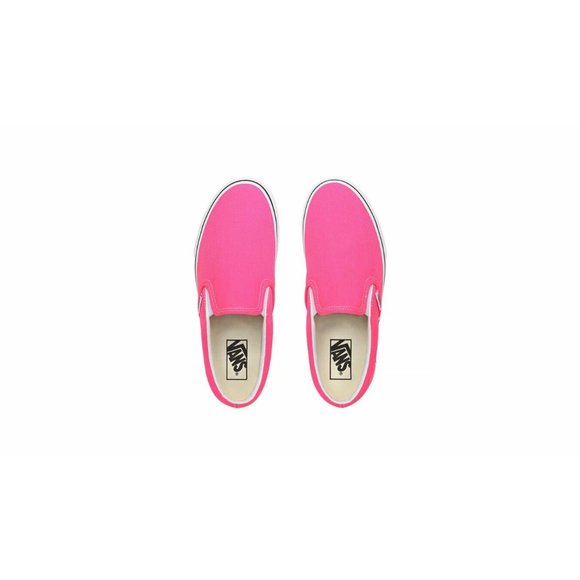 Vans Classic Slip On (Neon) Knockout Pink Sneakers - Picture 3 of 9